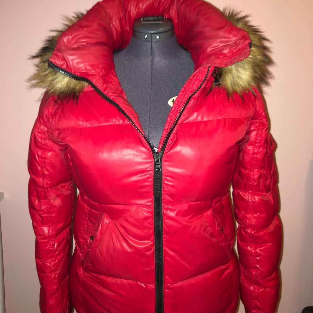 S13 KYLIE PUFFER JACKET WITH FUR HOOD